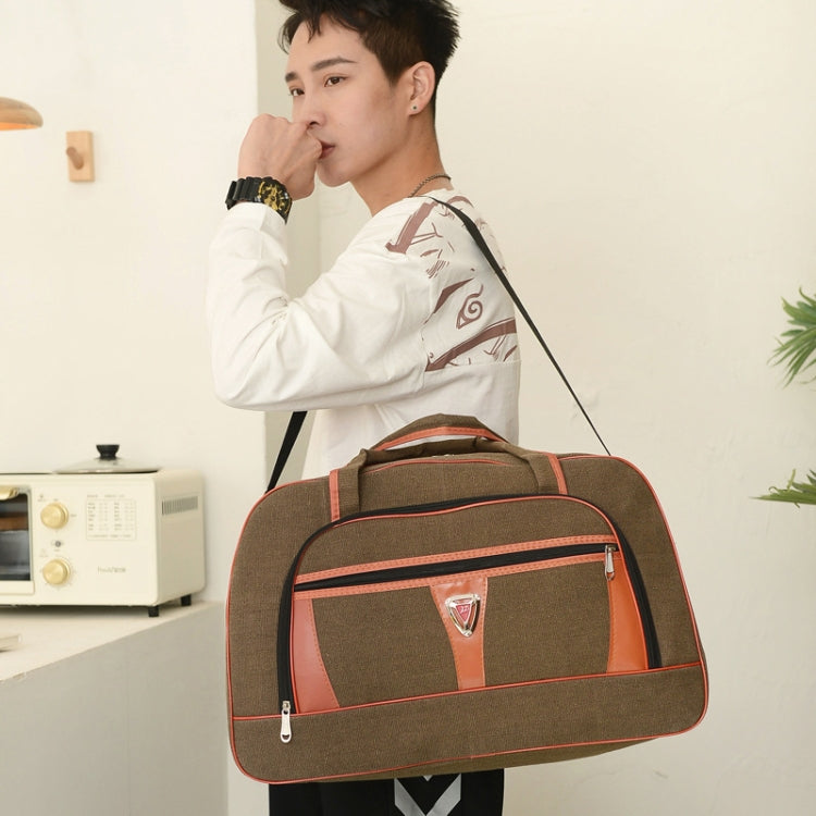 Large Capacity Travel Bag Men Short Trip Handheld Canvas Luggage Bag