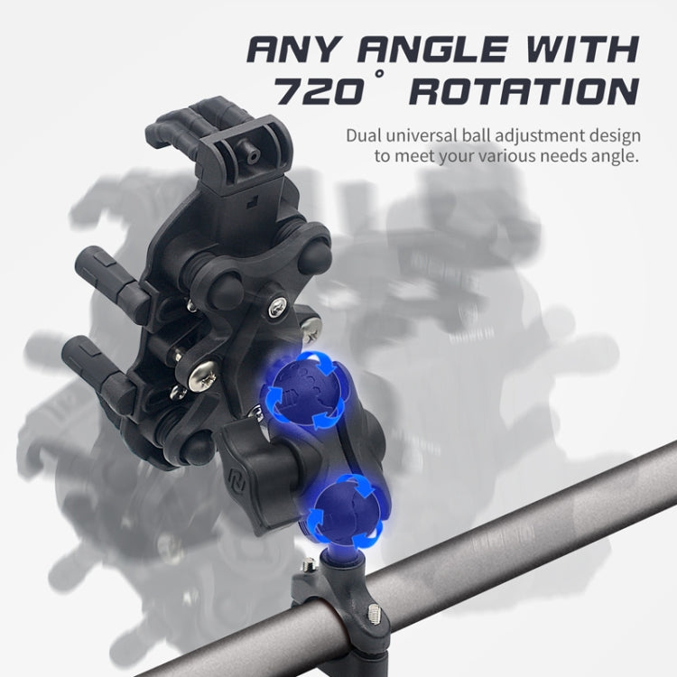 Outdoor Motorcycle Aluminum Alloy Shock-absorbing Mobile Phone Holder