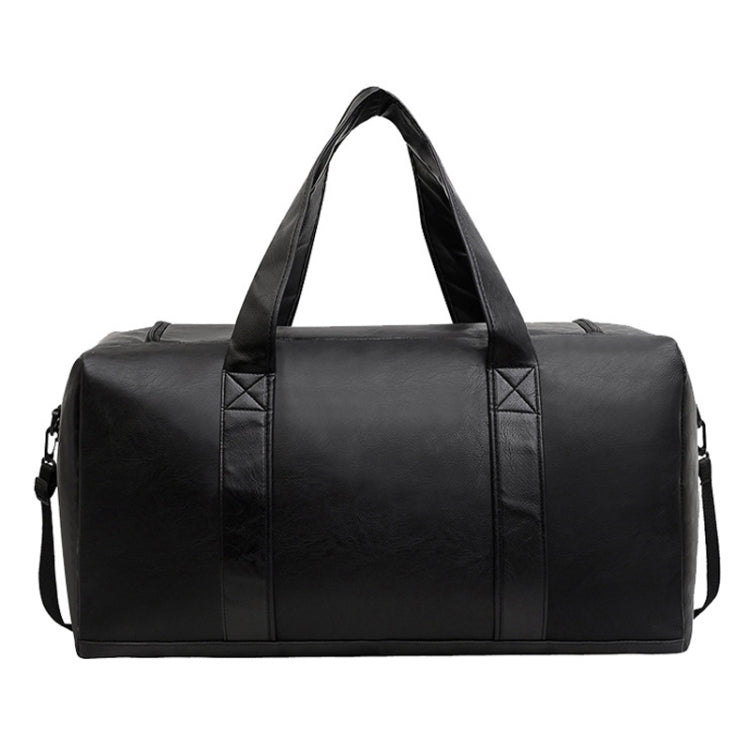 Large-capacity Business Handbag Men's Short Trip Travel Waterproof Leather Luggage Bag