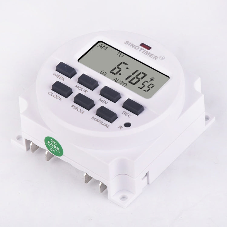 SINOTIMER TM618SH  1 Second Interval Digital LCD Timer Switch Programmable Time Relay, 110V, 220V, 12V, 5V