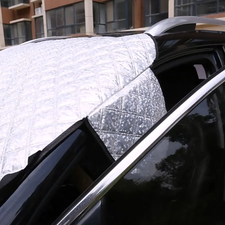Car Front Windshield Cover Sun Shade Snow Shield Sunscreen Heat Insulation Frostproof Car Coat Half Cover