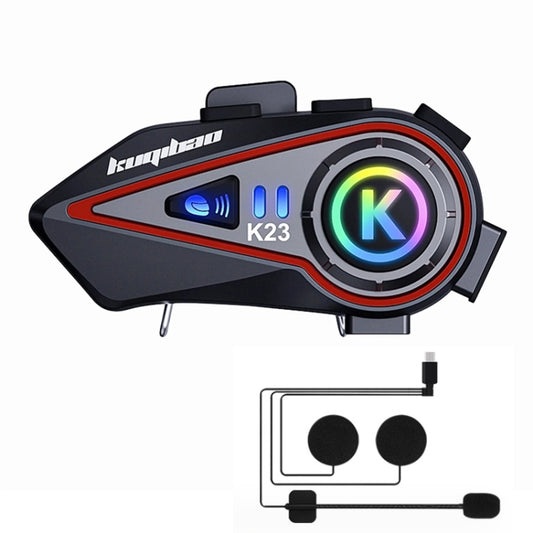 KUQIBAO Motorcycle Helmet Long-Lasting Bluetooth-compatible Headset With Light