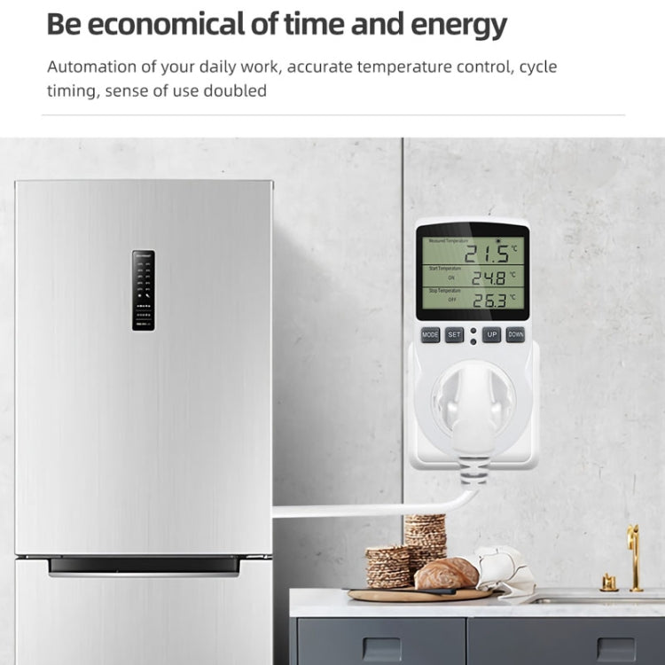 Intelligent Digital Thermostat Countdown Temperature Control Switch Socket Timing Temperature Controller
