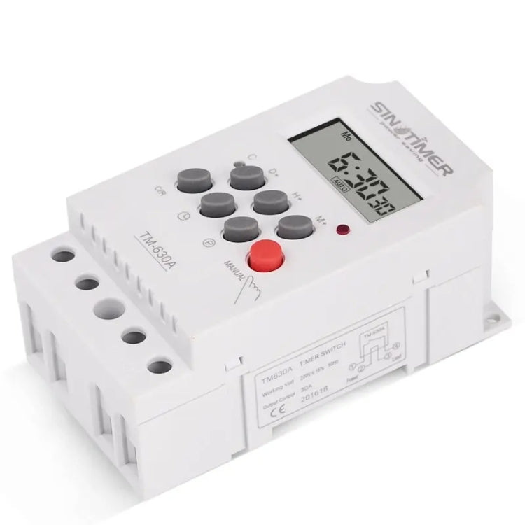 SINOTIMER  TM630A-4  12V DC Timer Switch Din Rail Digital Weekly Programmable Time Relay