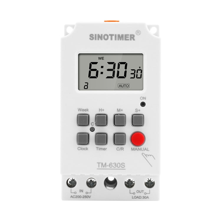 SINOTIMER TM630S-4 12V 30A Timer Switch 1 Second Interval Weekly Programmable Time Relay