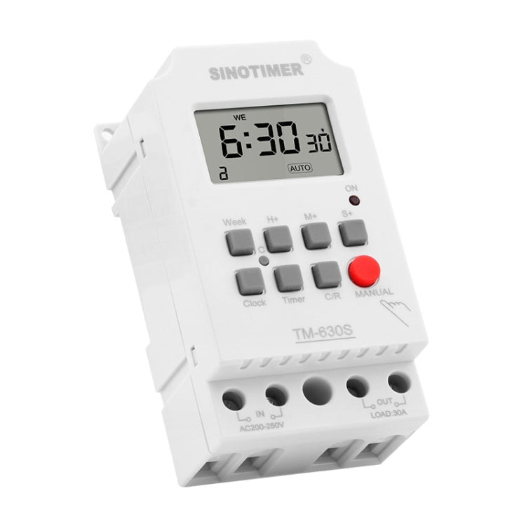 SINOTIMER TM630S-4 12V 30A Timer Switch 1 Second Interval Weekly Programmable Time Relay
