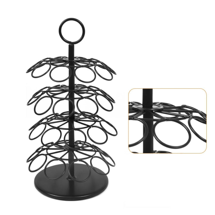 For Nespresso OASISWJ Assembly 40pcs 360 Degree Rotating Coffee Capsule Organizer