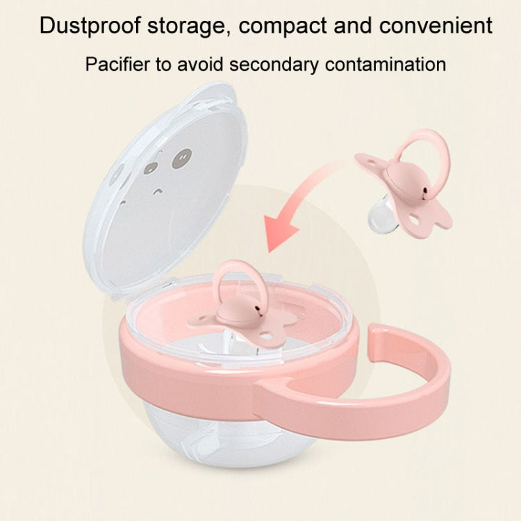 Baby Cartoon Panda Pacifier Storage Case Portable Pacifier Transparent Dust Box