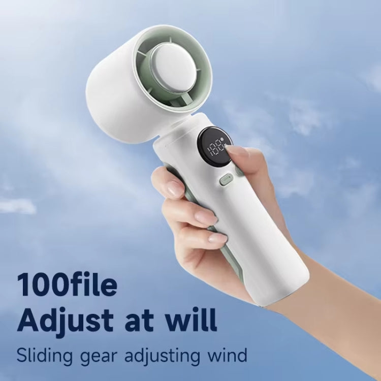 Turbo Handheld Small Fan Outdoor 100-speed Cooling Fan Built-in 4000 mAh Battery