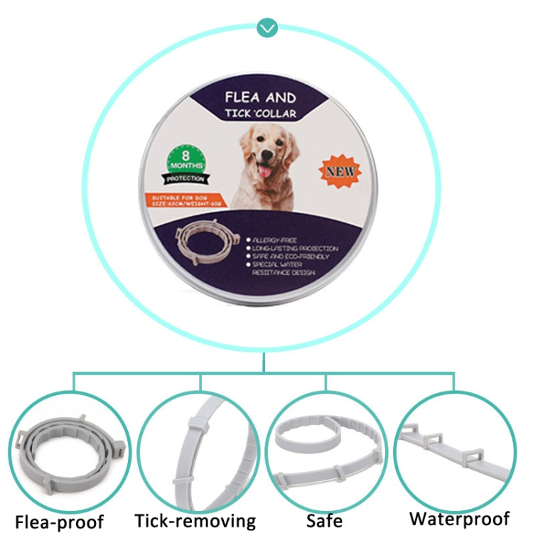 Flea and Tick Collar for Dogs Cats With Aluminum Case