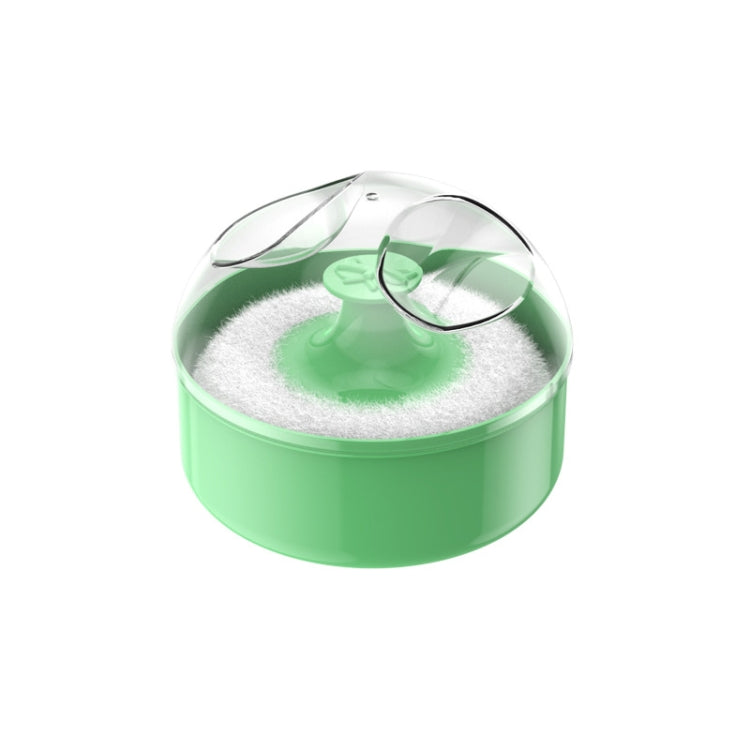 Hair Salon Cleanup Dry Powder Wipe Baby Talcum Powder Puff Box