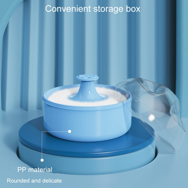 Hair Salon Cleanup Dry Powder Wipe Baby Talcum Powder Puff Box