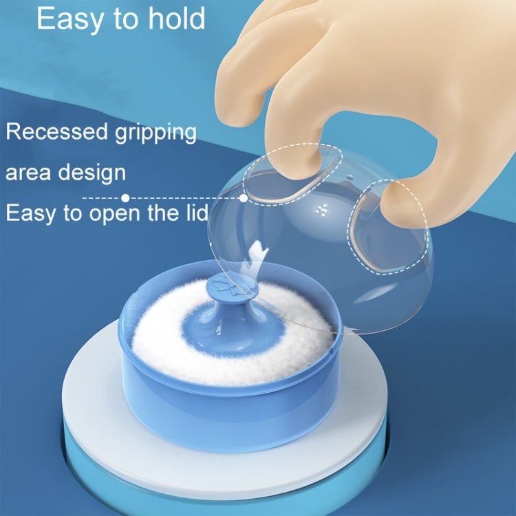 Hair Salon Cleanup Dry Powder Wipe Baby Talcum Powder Puff Box