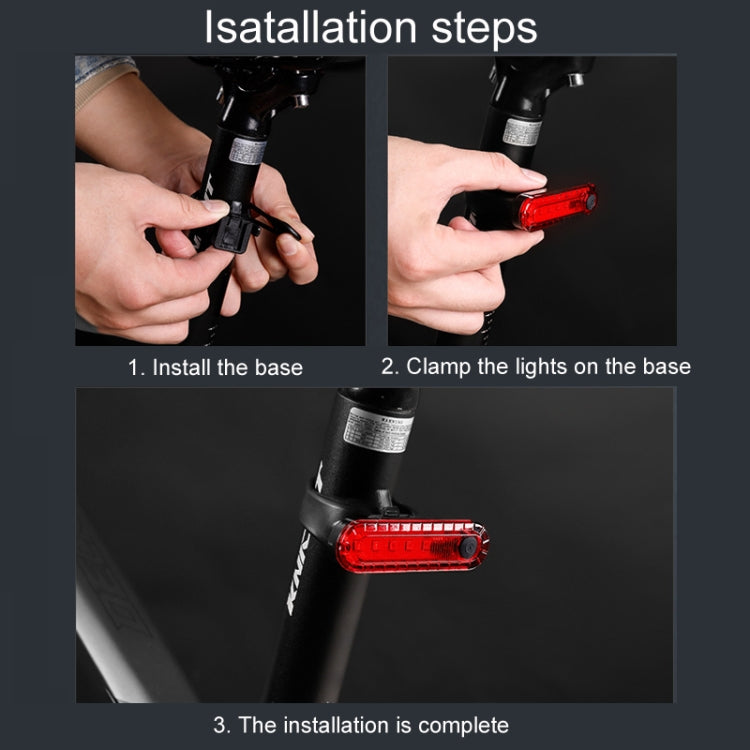 Mountain Bike Night Riding Warning Lamp Bicycle USB Charging Tail Light