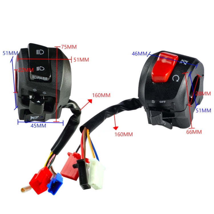 For Yamaha Old Wave Motorcycle Handlebar Switch Modification Accessories