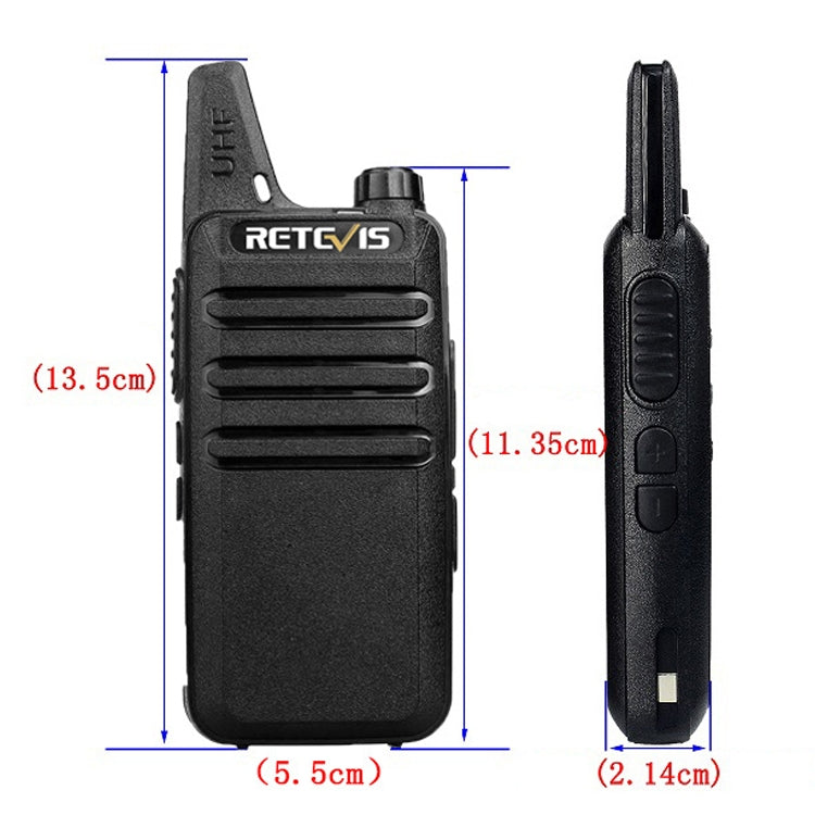 RETEVIS RT22 Hotel Mini Charging Two-Way Wireless Intercom Walkie Talkie