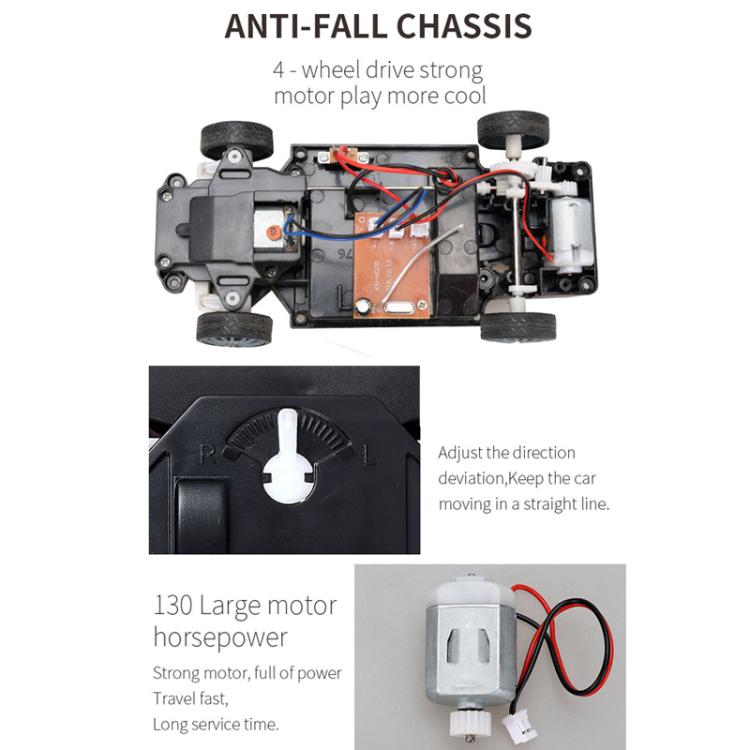 1:24 4WD Drift Light Electric Remote Control Racing Car Toy