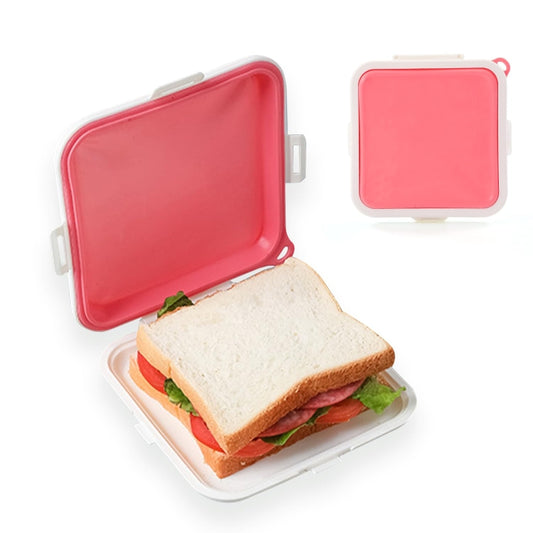 Sandwich Bread Fresh-keeping Storage Box Silicone Portable Take-out Lunch Box