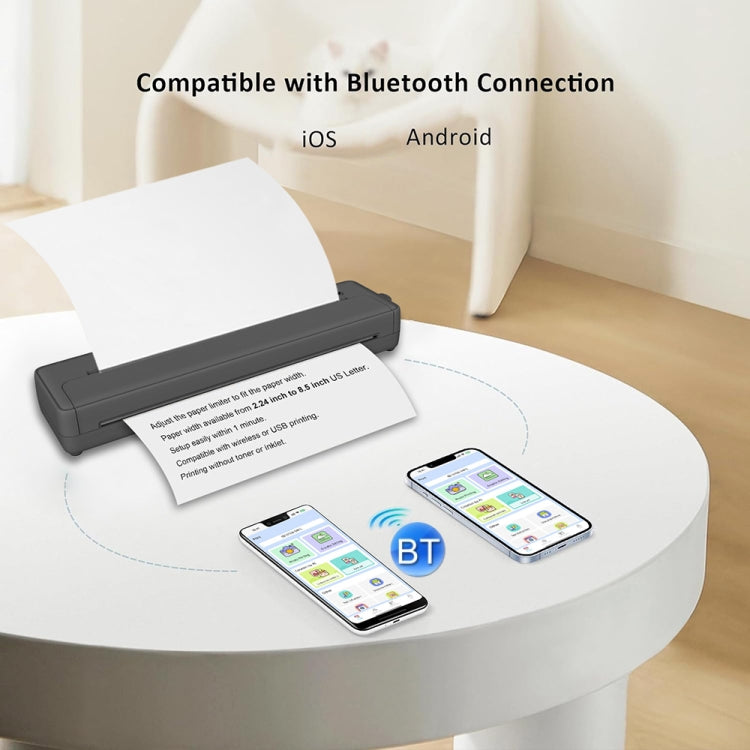 A4-XZ 203DPI A4 Home Portable Smart Wireless Inkless Thermal Printer