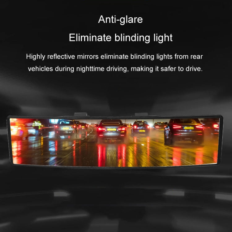Car Rearview Mirror Snap-on HD Anti-fog Anti-dazzle Wide Angle Curved Mirror
