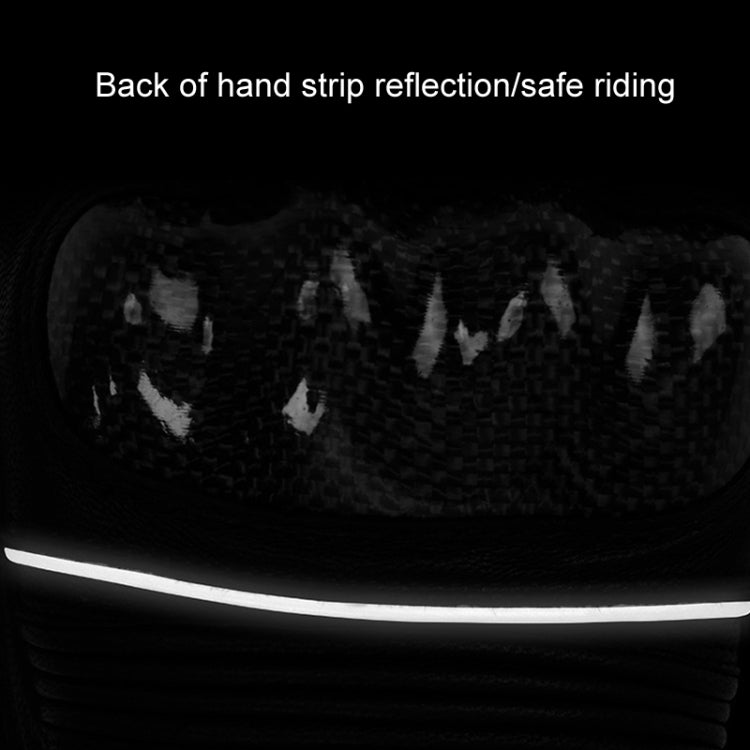 SULAITE Motorcycle Sheepskin Carbon Fiber Breathable Half-finger Riding Gloves, M, L