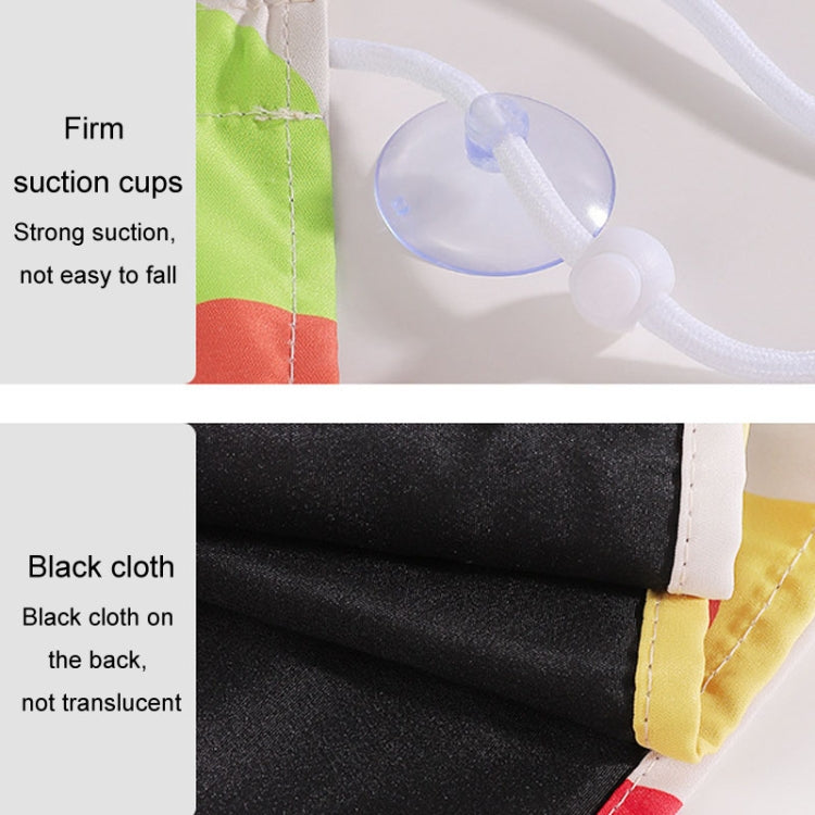 Suction Cup Car Sunshade Children Rear Side Window Insulation Sunscreen Cartoon Car Curtain