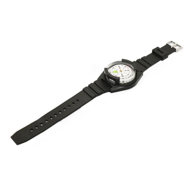 Silicone Strap Waterproof Portable Outdoor Wristwatch Style Compass
