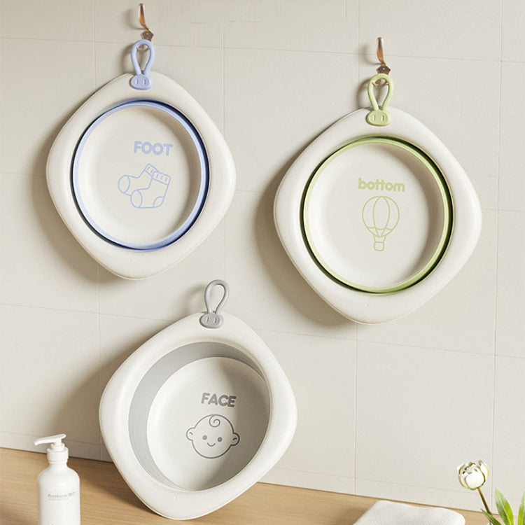 Children Folding Washbasin Newborn Baby Portable Thickened Plastic Wash Basin