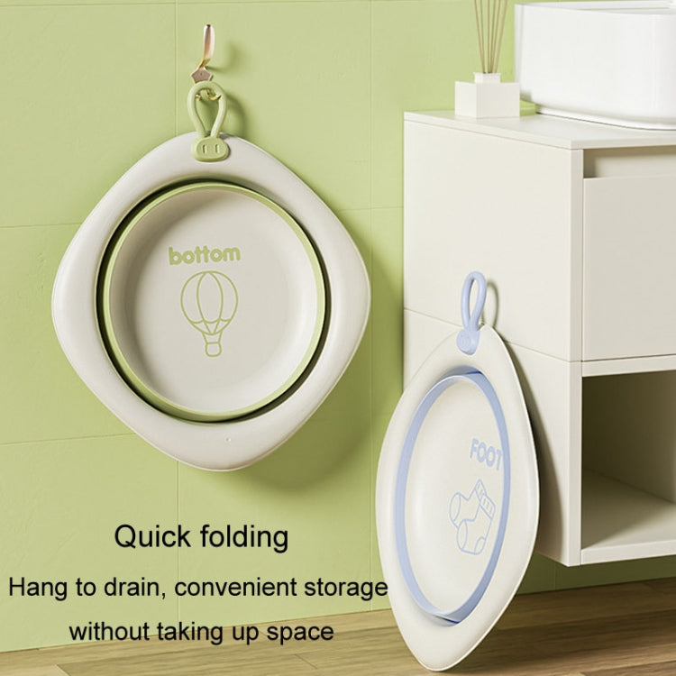 Children Folding Washbasin Newborn Baby Portable Thickened Plastic Wash Basin