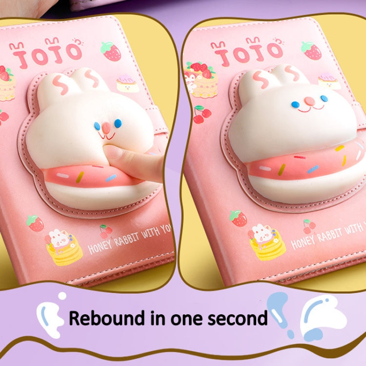 Kabaxiong A5 Size 3D Squishy Destress Cute Notebook Diary 100 Inner Pages