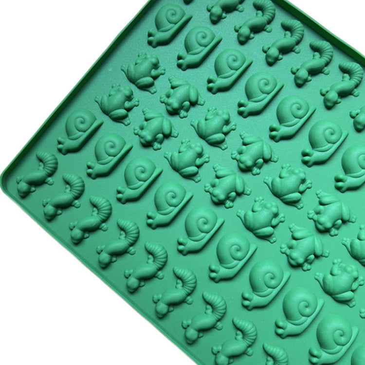70-Cavity Mini Frog Snail Gecko Silicone Molds For Making Pet Treats, Fondant, Cake, Chocolate, Candy, and Cookies