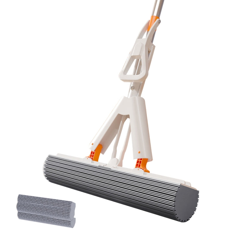 Household Water Absorbent Telescopic Pole Mop Lazy Hands-Free Folding Mop Random Color Delivery