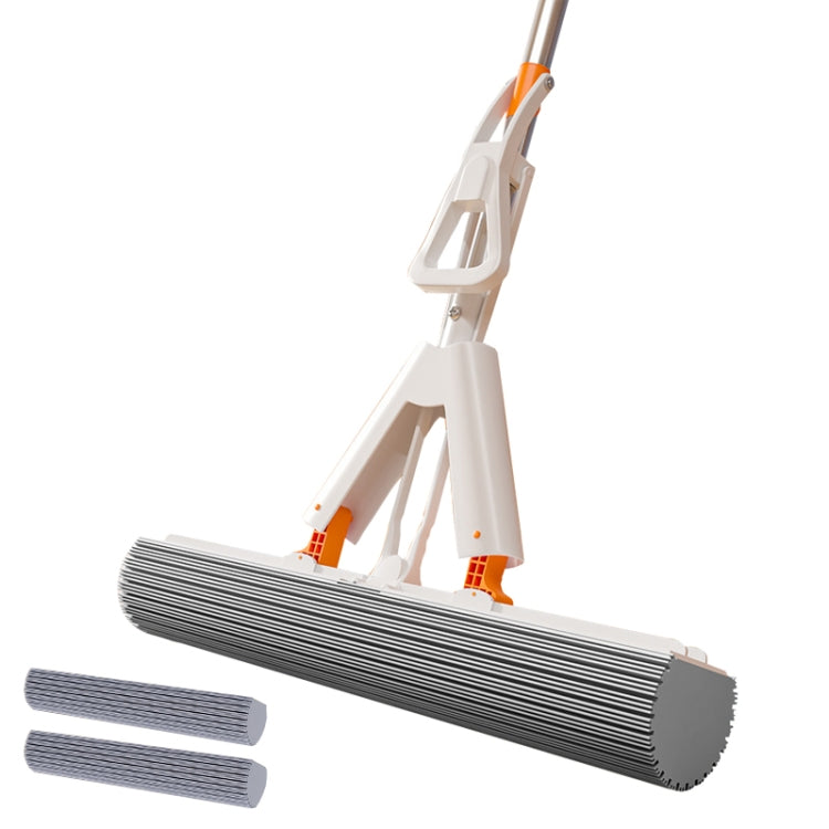 Household Water Absorbent Telescopic Pole Mop Lazy Hands-Free Folding Mop Random Color Delivery