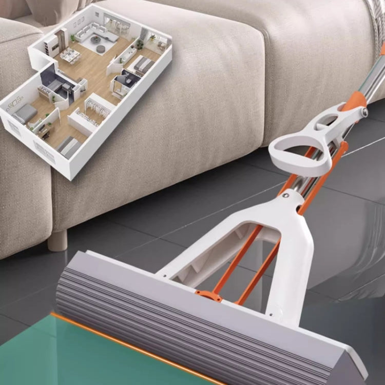 Household Water Absorbent Telescopic Pole Mop Lazy Hands-Free Folding Mop Random Color Delivery