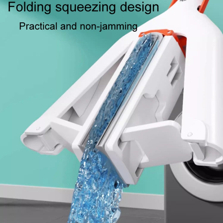 Household Water Absorbent Telescopic Pole Mop Lazy Hands-Free Folding Mop Random Color Delivery