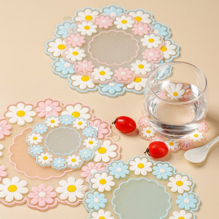 Household High Temperature Resistant Daisy Coasters Kitchen Tabletop Insulation Mat