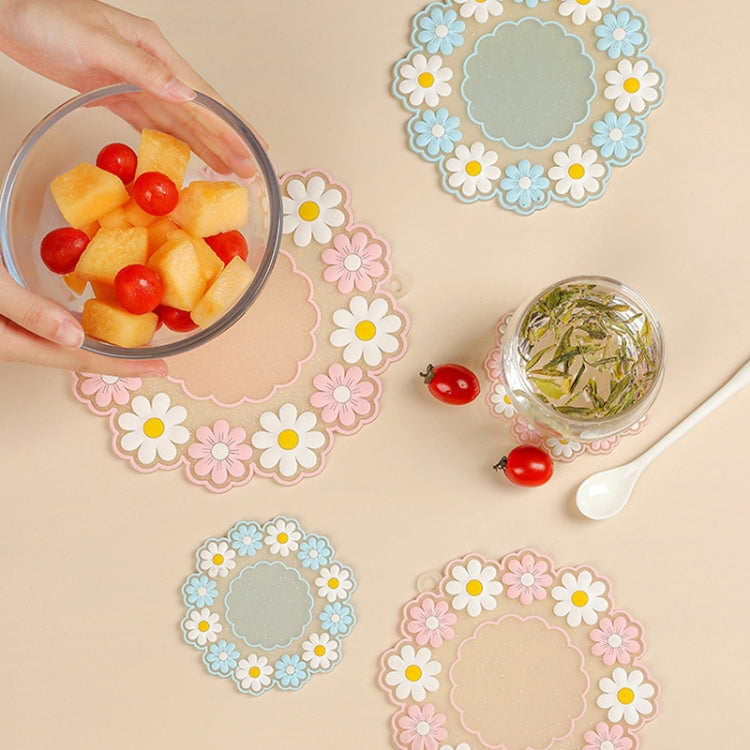Household High Temperature Resistant Daisy Coasters Kitchen Tabletop Insulation Mat