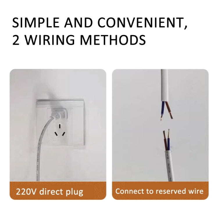 220V CN Plug Motion Sensor Wardrobe Cabinet Lamp LED Light Bar