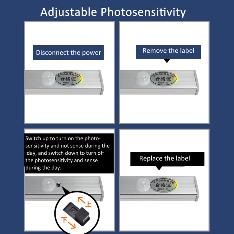 220V CN Plug Motion Sensor Wardrobe Cabinet Lamp LED Light Bar