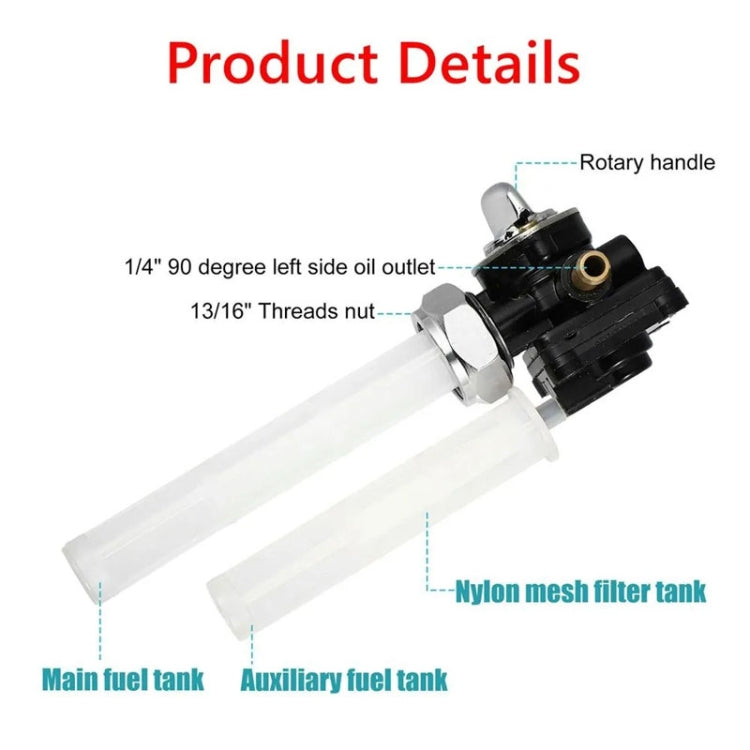 For Harley FLST FXST FLT 1995-2001 61338-94D 22mm Fuel Valve Petcock With Male Thread