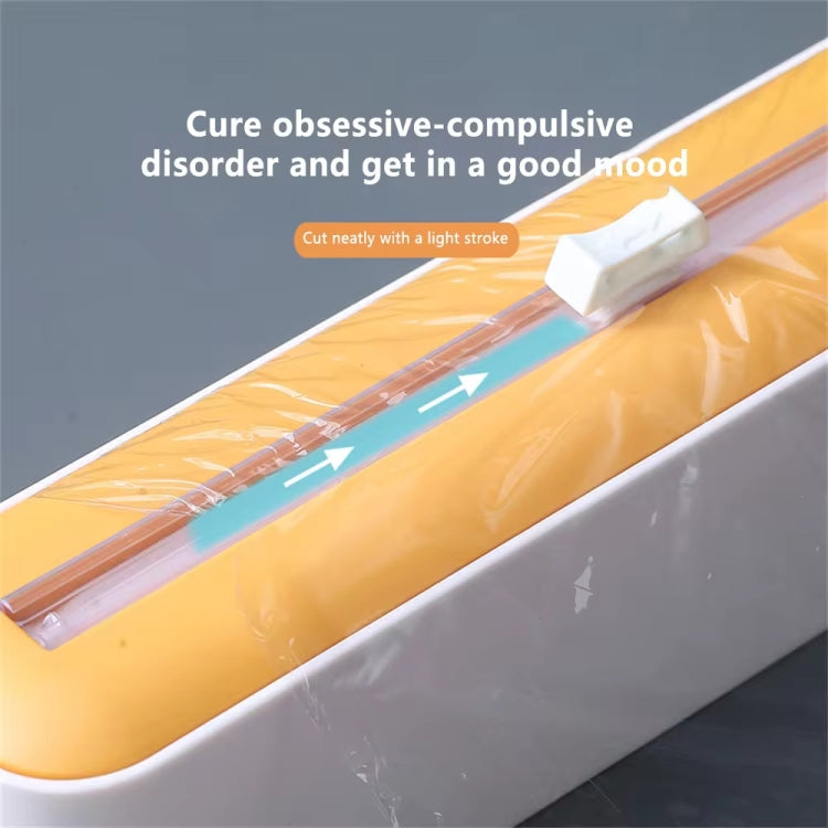 Cling Film Cutter Adjustable Storage Cutting Box