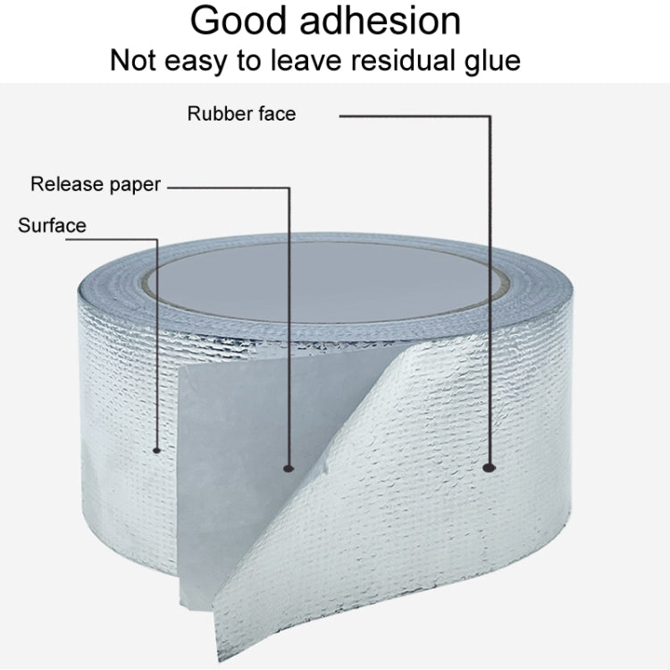 0.15mm Glass Fiber Cloth Aluminum Foil Tape Air- Conditioning Pipe Waterproof Seam Sealing Tape