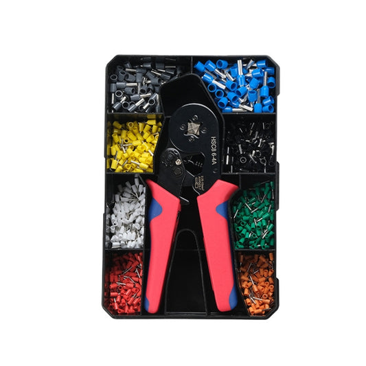 Tube-Type Cold-Pressed Terminal Block Crimping Pliers Plastic Box Set