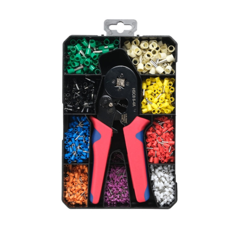 Tube-Type Cold-Pressed Terminal Block Crimping Pliers Plastic Box Set