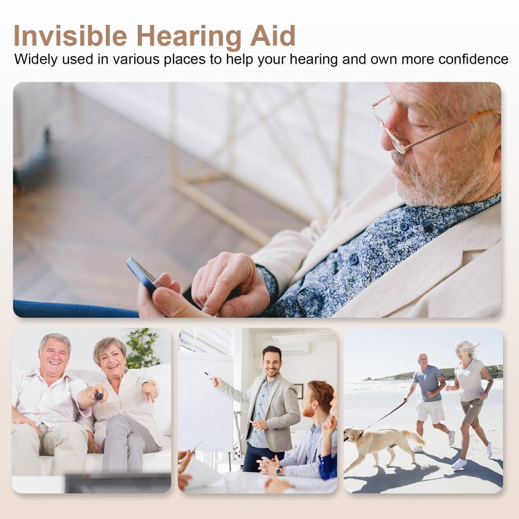 Z-26D1 Digital DSP In-ear TWS Invisible Hearing Aid Rechargeable Touch Control Sound Amplifier, Z-26D1 Skin Color, Z-26D1 Black