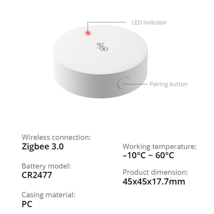 Wireless Temperature And Humidity Sensor Detector Smart Home