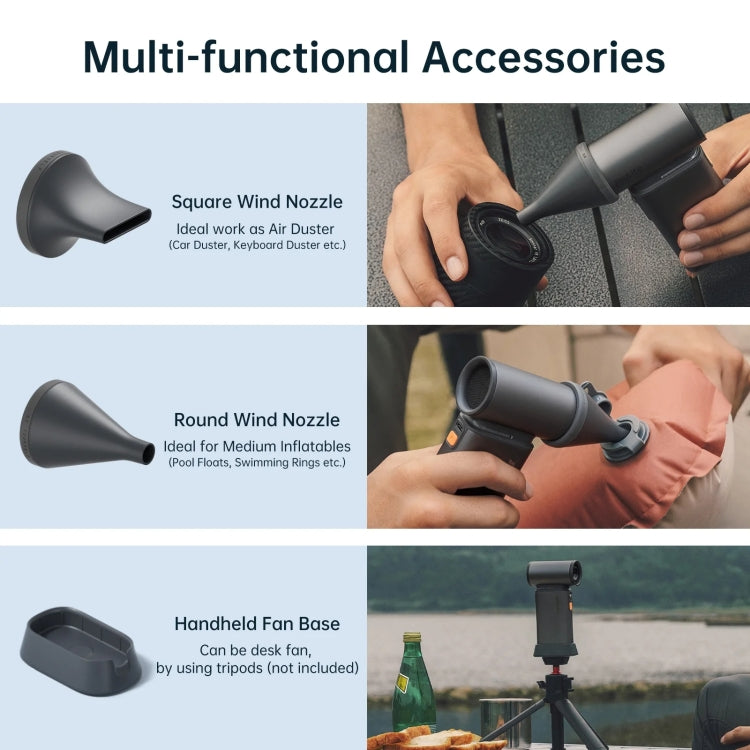 JisuLife FA55 Handheld Portable Small Fan Mini Rechargeable Electric Fan