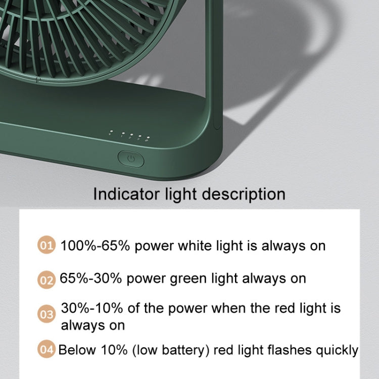 JisuLife FA19 4000mAh Wireless Rechargeable Desktop Mini Fan Silent Portable Fan