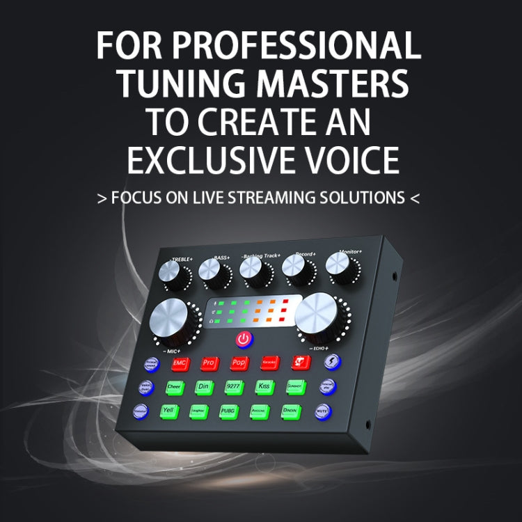 V8S Audio Mixer Live Voice Changer External Sound Card