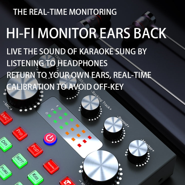 V8S Audio Mixer Live Voice Changer External Sound Card